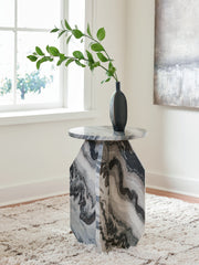 Floridian Furniture - Ashley Furniture - Wrenlane Accent Table - Accent Table / Black/White/Taupe - A4000646