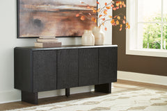 Floridian Furniture - Ashley Furniture - Farrelmore Accent Cabinet - Accent Cabinet / Black - A4000659