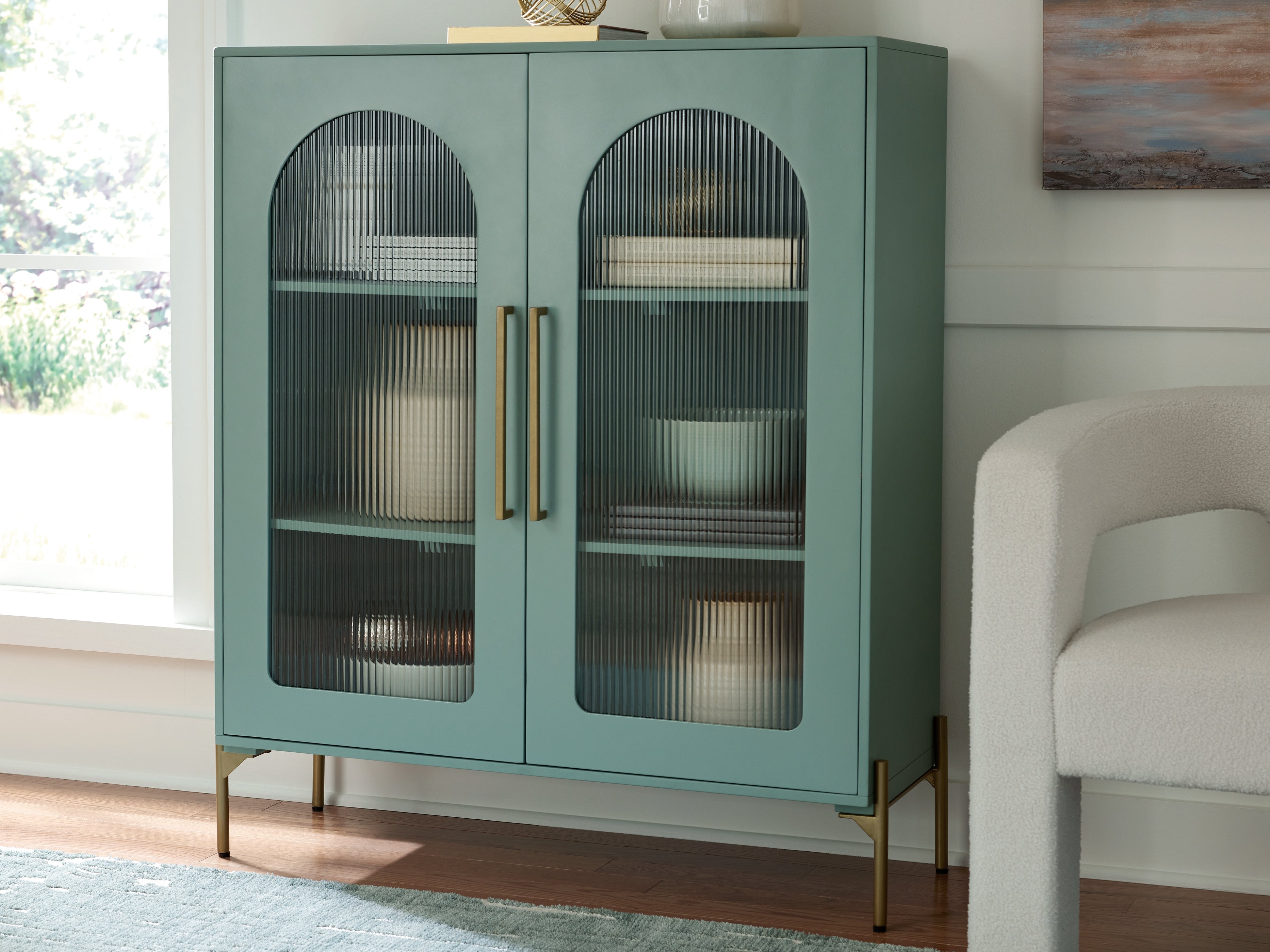 Floridian Furniture - Ashley Furniture - Adwen Accent Cabinet - Accent Cabinet / Light Green - A4000665