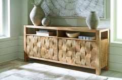Floridian Furniture - Ashley Furniture - Hudwick Accent Cabinet - Accent Cabinet / Natural Brown - A4000672