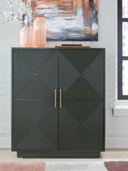 Floridian Furniture - Ashley Furniture - Geirwood Accent Cabinet - Accent Cabinet / Dark Green - A4000676
