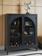 Floridian Furniture - Ashley Furniture - Armenleigh Accent Cabinet - Bar Cabinet / Black/Brown - A4000702
