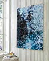 Floridian Furniture - Ashley Furniture - Clemick Wall Decor - Wall Art / Turquoise - A8000422