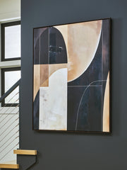 Floridian Furniture - Ashley Furniture - Ewanford Wall Decor - Wall Art / Black/Brown/Tan - A8000464