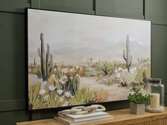 Floridian Furniture - Ashley Furniture - Sidworth Wall Decor - Wall Art / Green/Beige/Gray - A8000480