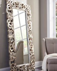 Floridian Furniture - Ashley Furniture - Lucia Mirror - Floor Mirror / Antique Silver Finish - A8010123