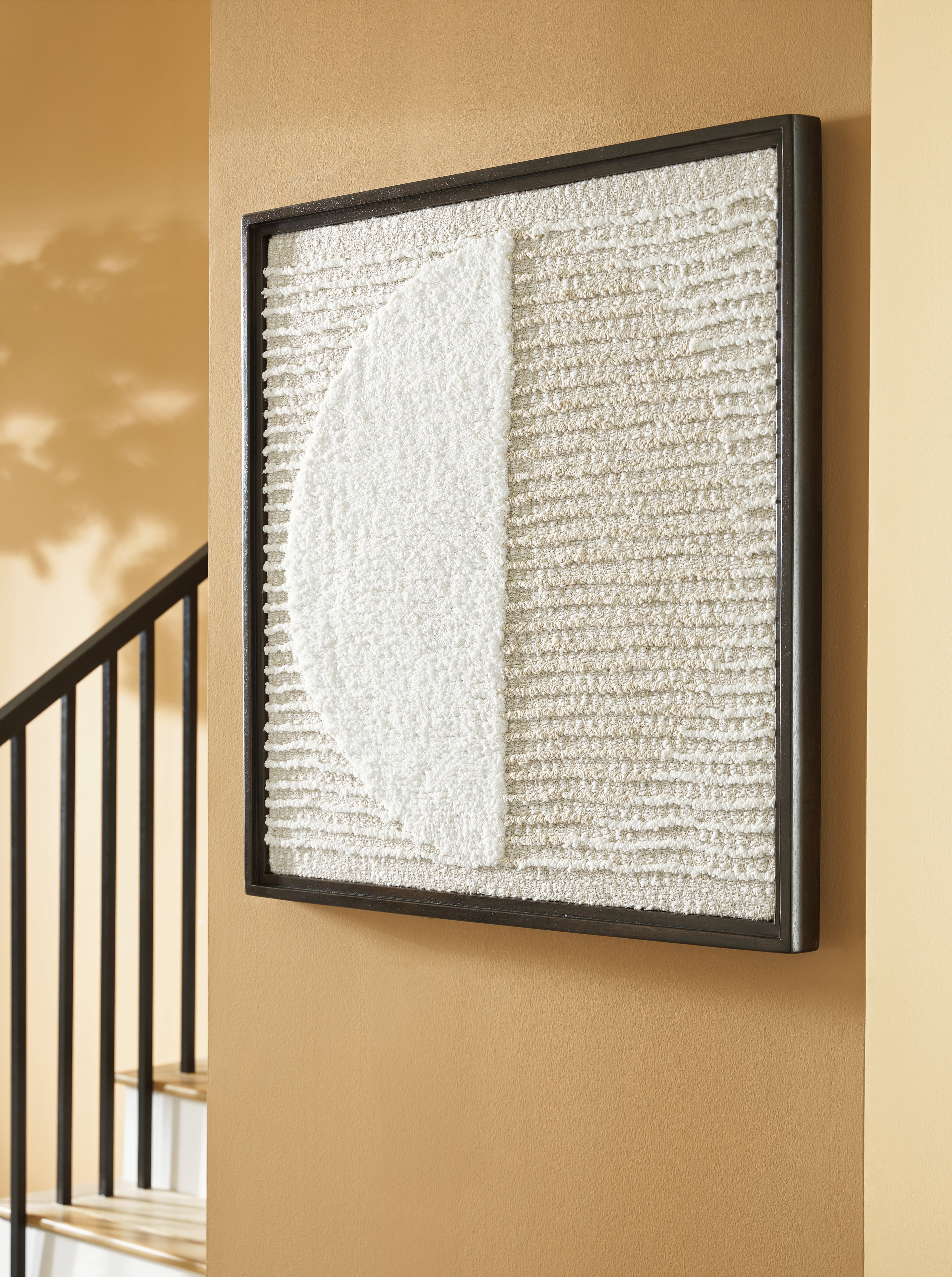 Floridian Furniture - Ashley Furniture - Bachard Wall Decor - Wall Decor / Tan/White - A8010330