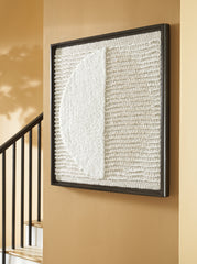 Floridian Furniture - Ashley Furniture - Bachard Wall Decor - Wall Decor / Tan/White - A8010330