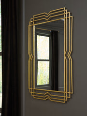 Floridian Furniture - Ashley Furniture - Claybrook Mirror - Accent Mirror / Gold Finish - A8010349