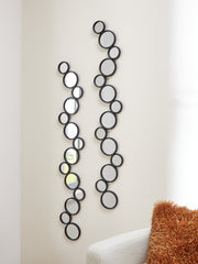 Floridian Furniture - Ashley Furniture - Vinler Mirror - Accent Mirror Set (Set of 2) / Black - A8010353