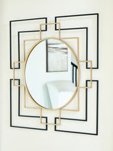 Floridian Furniture - Ashley Furniture - Oceanal Mirror - Accent Mirror / Black/Gold Finish - A8010394