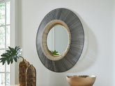 Floridian Furniture - Ashley Furniture - Dallmen Mirror - Accent Mirror / Black/Gold Finish - A8010407