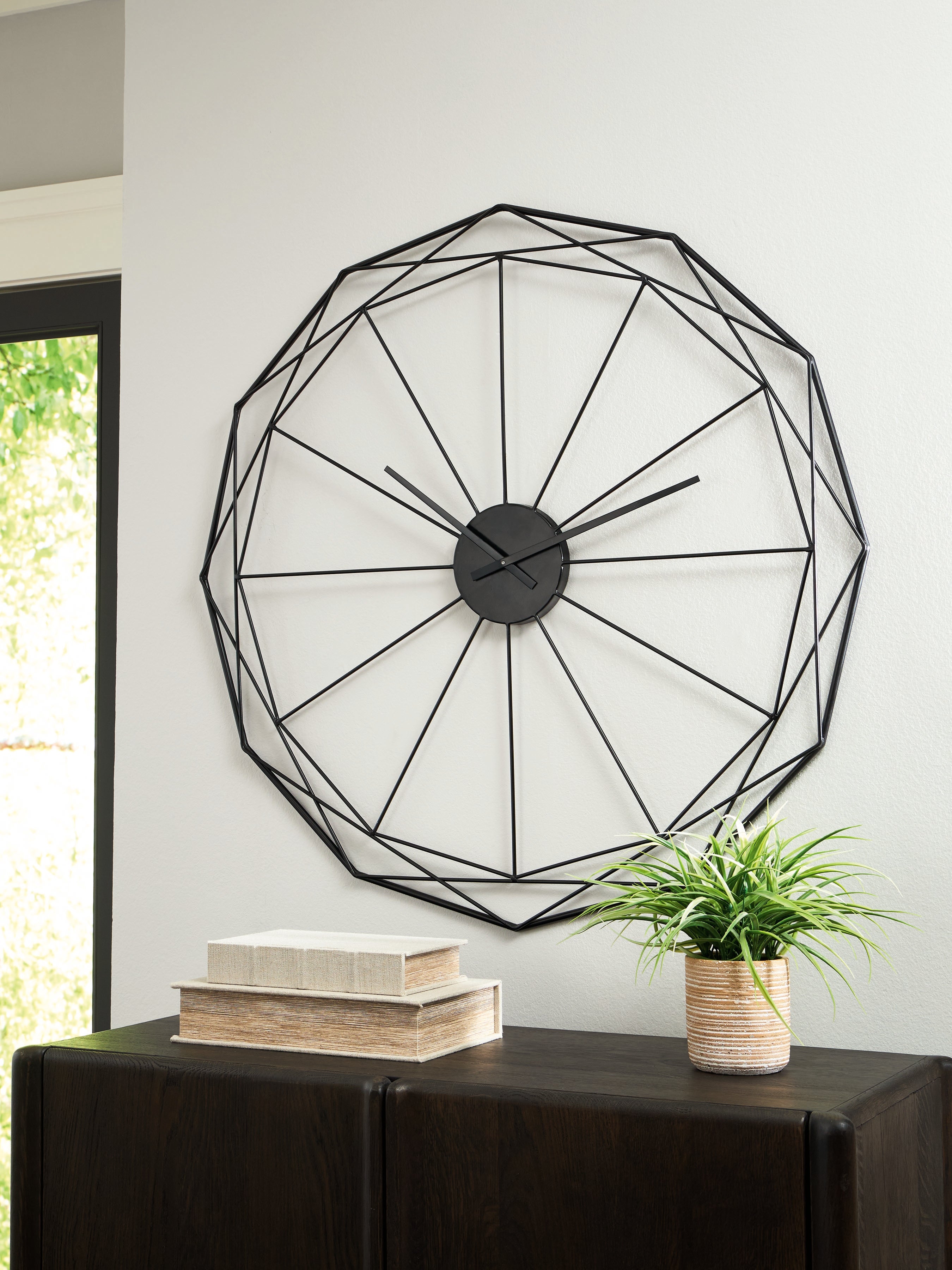 Floridian Furniture - Ashley Furniture - Arkthorne Wall Decor - Wall Clock / Black - A8010429