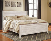 Floridian Furniture - Ashley Furniture - Willowton Bedroom - Five Drawer Chest / Whitewash - B267-46