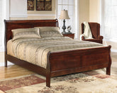 Floridian Furniture - Ashley Furniture - Alisdair Bedroom - King Sleigh Bed / Reddish Brown - B376B8