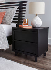 Floridian Furniture - Ashley Furniture - Danziar Bedroom - Full Panel Bed / Black - B1013B20