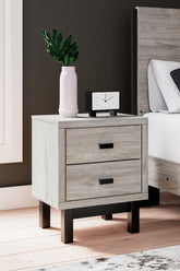 Floridian Furniture - Ashley Furniture - Vessalli Bedroom - Two Drawer Night Stand / Two-tone - B1036-92