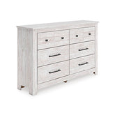 Floridian Furniture - Ashley Furniture - Makidern Bedroom - Six Drawer Dresser - PCB1171-31