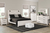 Floridian Furniture - Ashley Furniture - Gerridan Bedroom - Full Panel Bed / White/Gray - B1190B4