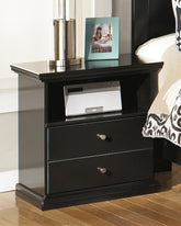 Floridian Furniture - Ashley Furniture - Maribel Bedroom - Twin Panel Bed / Black - B138B51
