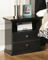Floridian Furniture - Ashley Furniture - Maribel Bedroom - Twin Panel Bed / Black - B138B51