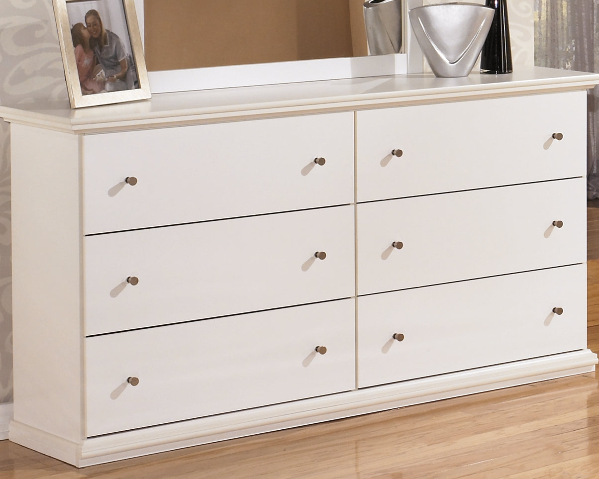 Floridian Furniture - Ashley Furniture - Bostwick Shoals Bedroom - King Panel Bed / White - B139B47