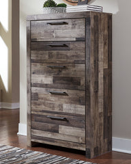 Floridian Furniture - Ashley Furniture - Derekson Bedroom - Queen Panel Bed with 2 Side Storage / Multi Gray - B200B43