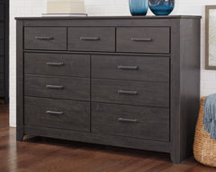 Floridian Furniture - Ashley Furniture - Brinxton Bedroom - Full Panel Bed / Charcoal - B249B5