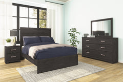Floridian Furniture - Ashley Furniture - Belachime Bedroom - Twin Panel Bed / Charcoal - B2589B11