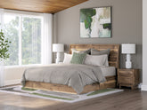 Floridian Furniture - Ashley Furniture - Chirason Bedroom - Full Panel Bed with Storage / Brown - PCB3367B28