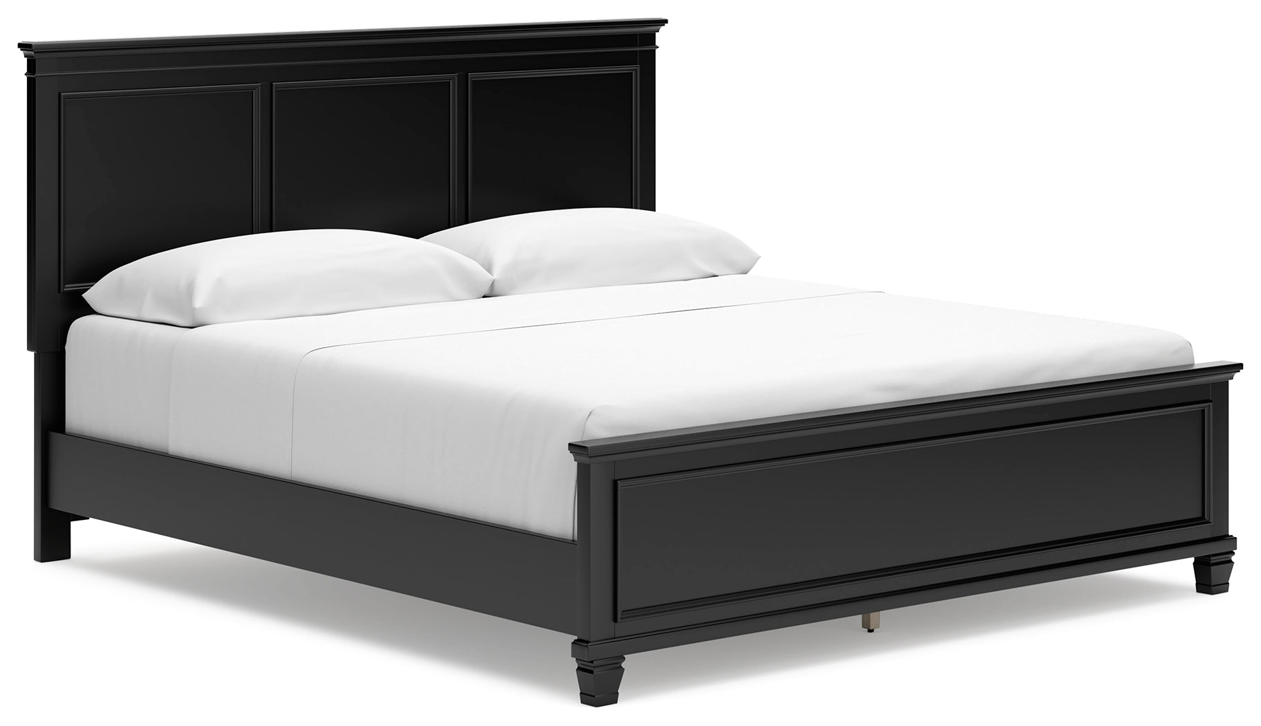 Floridian Furniture - Ashley Furniture - Lanolee Bedroom - Twin Panel Storage Bed / Black - B687B21
