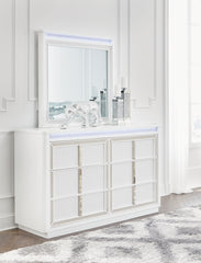 Floridian Furniture - Ashley Furniture - Chalanna Bedroom - Five Drawer Chest / White - B822-46