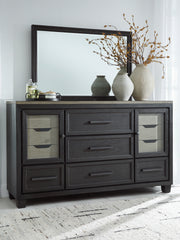 Floridian Furniture - Ashley Furniture - Foyland Bedroom - Two Drawer Night Stand / Black/Brown - B989-92