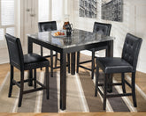 Floridian Furniture - Ashley Furniture - Maysville Dining Room - Square Counter TBL Set (5/CN) / Black - D154-223
