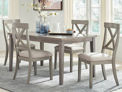 Floridian Furniture - Ashley Furniture - Parellen Dining Room - Dining Chair (Set of 2) / Gray - D291-01X2