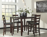 Floridian Furniture - Ashley Furniture - Coviar Dining Room - Dining Room Table Set (6/CN) / Brown - D385-325