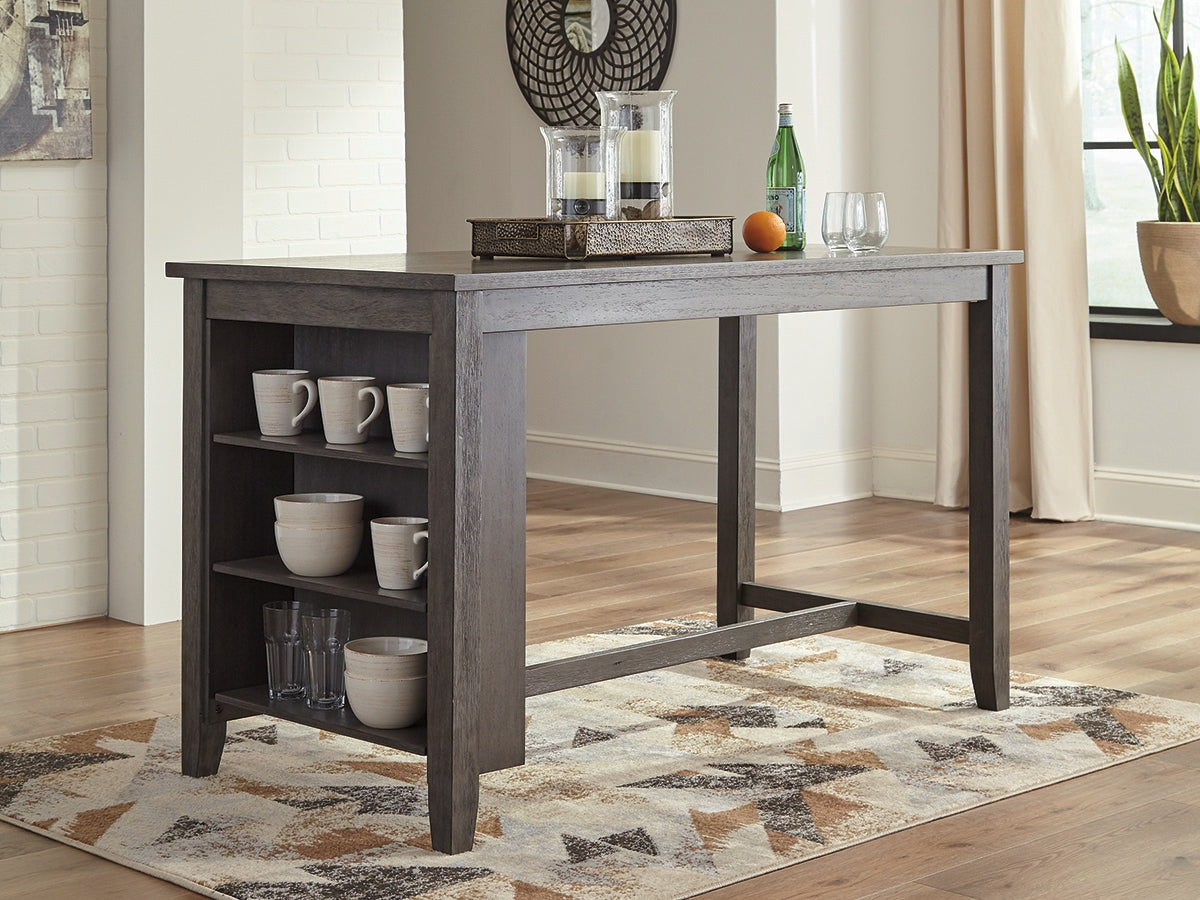 Floridian Furniture - Ashley Furniture - Caitbrook Dining Room - RECT DRM Counter TBL Set(7/CN) / Gray - D388-423