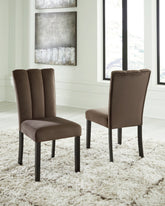 Floridian Furniture - Ashley Furniture - Jeshina Dining Chair (Set of 2) - Dining Chair (Set of 2) / Mocha - PCD581-01X2