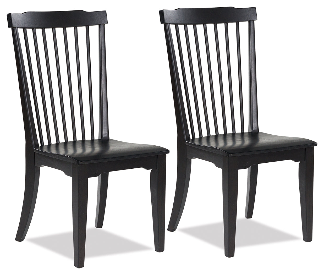 Floridian Furniture - Ashley Furniture - Brenkerton Dining Chair (Set of 2) - Dining Chair (Set of 2) / Black - PCD591-01X2