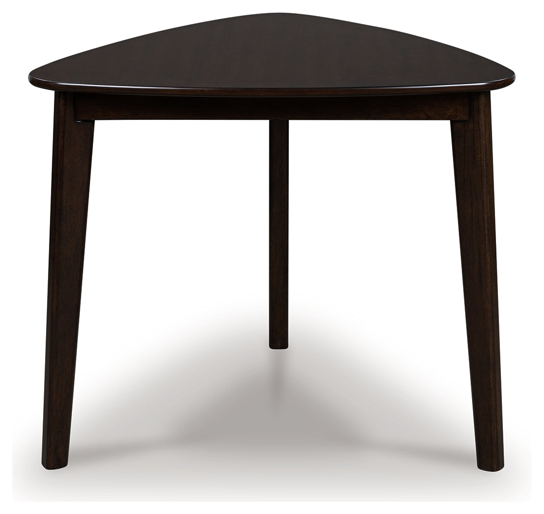 Floridian Furniture - Ashley Furniture - Mallenette Dining Table - Triangle Dining Room Table / Merlot - PCD607-16