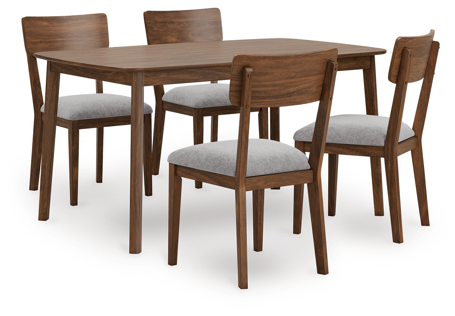 Floridian Furniture - Ashley Furniture - Tameride Dining Table and 4 Chairs (Set of 5) - Dining Room Table Set (5/CN) / Brown - PCD609-225