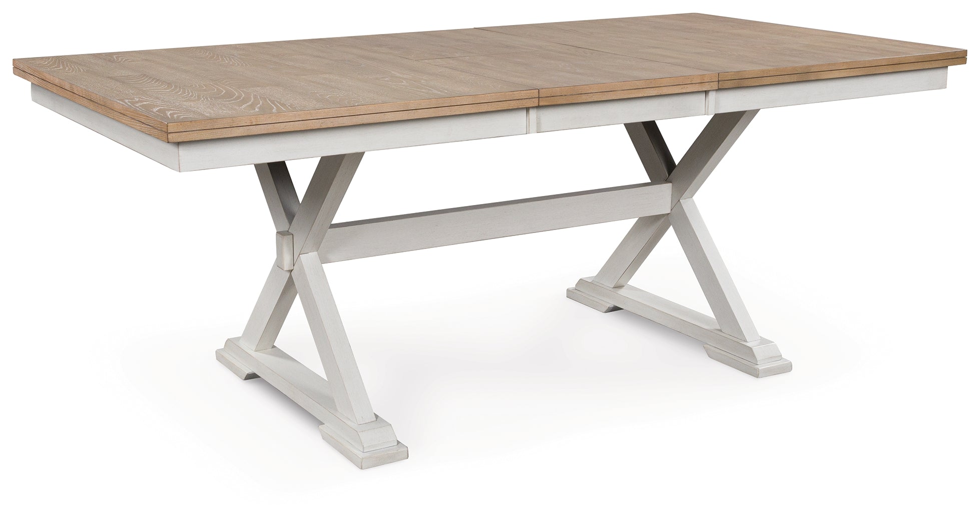 Floridian Furniture - Ashley Furniture - Purlaney Dining Butterfly Extension Table - RECT DRM Butterfly EXT Table / Antique White/Natural - PCD627-35