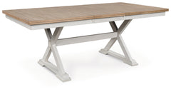 Floridian Furniture - Ashley Furniture - Purlaney Dining Butterfly Extension Table - RECT DRM Butterfly EXT Table / Antique White/Natural - PCD627-35