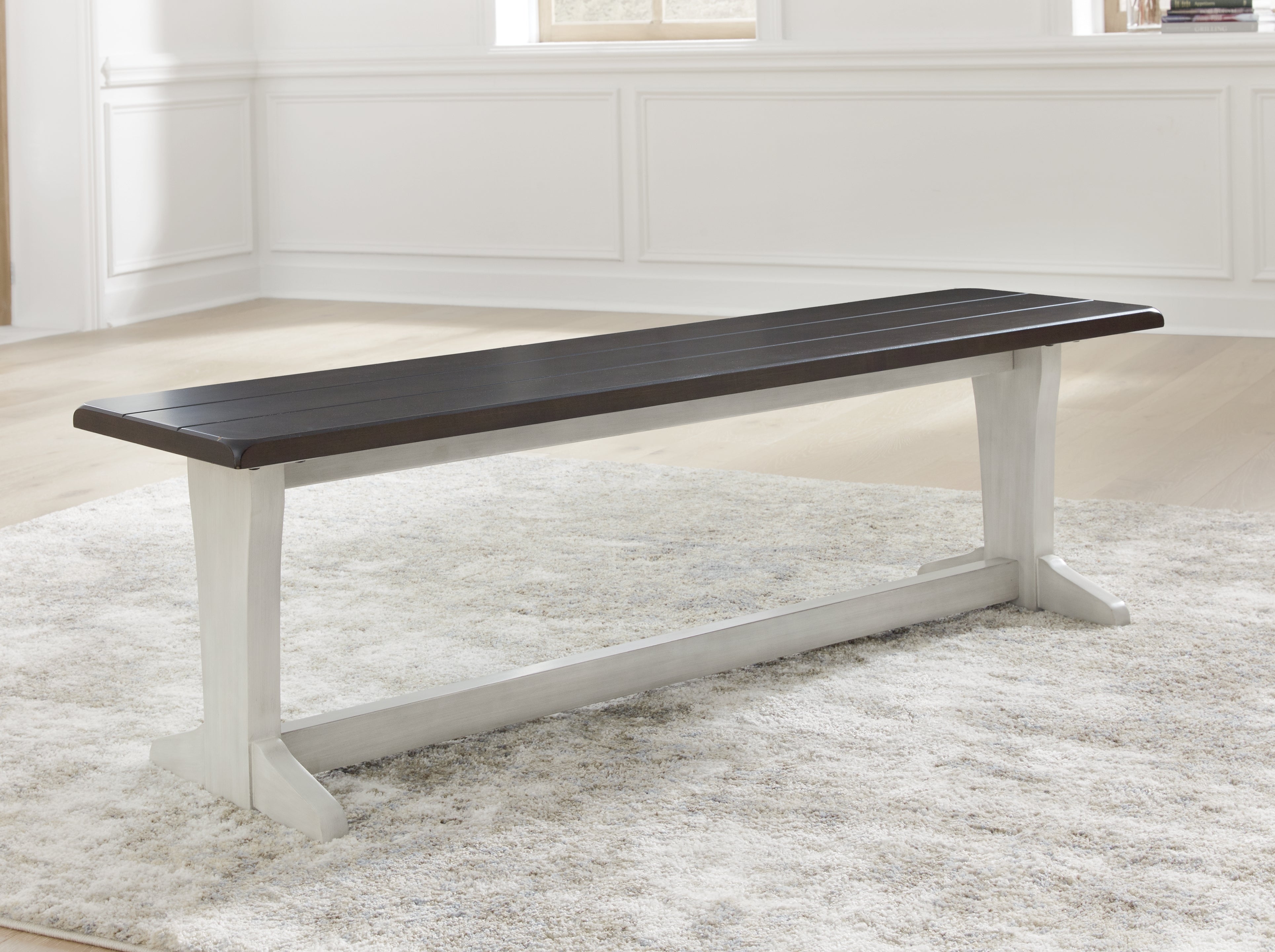 Floridian Furniture - Ashley Furniture - Darborn Dining Room - Dining Table / Gray/Brown / 40"W x 78"D x 30"H - D796D3