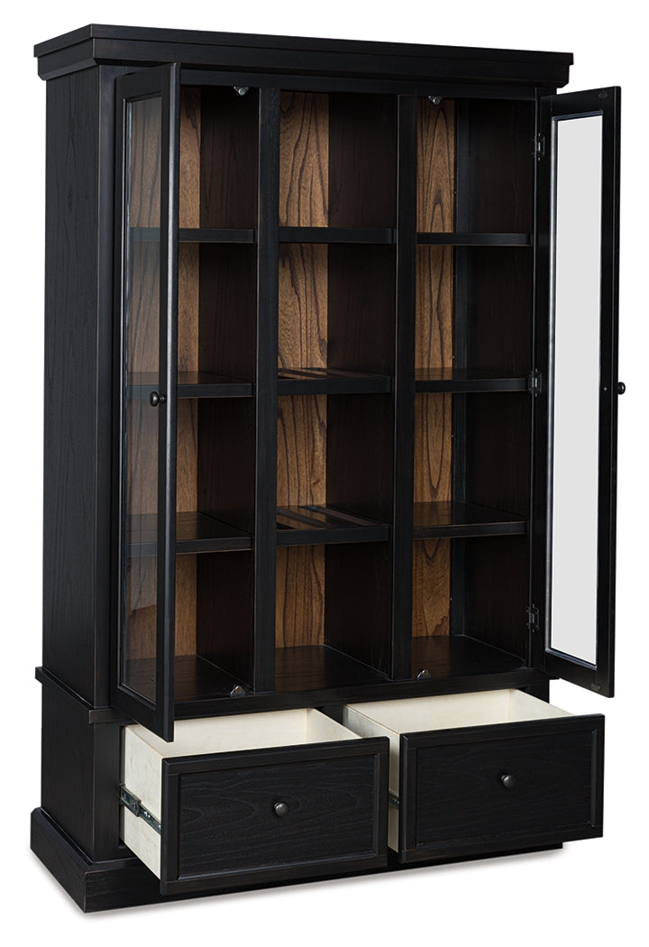 Floridian Furniture - Ashley Furniture - Greddinton Curio - Curio / Black/Brown - PCD824-186