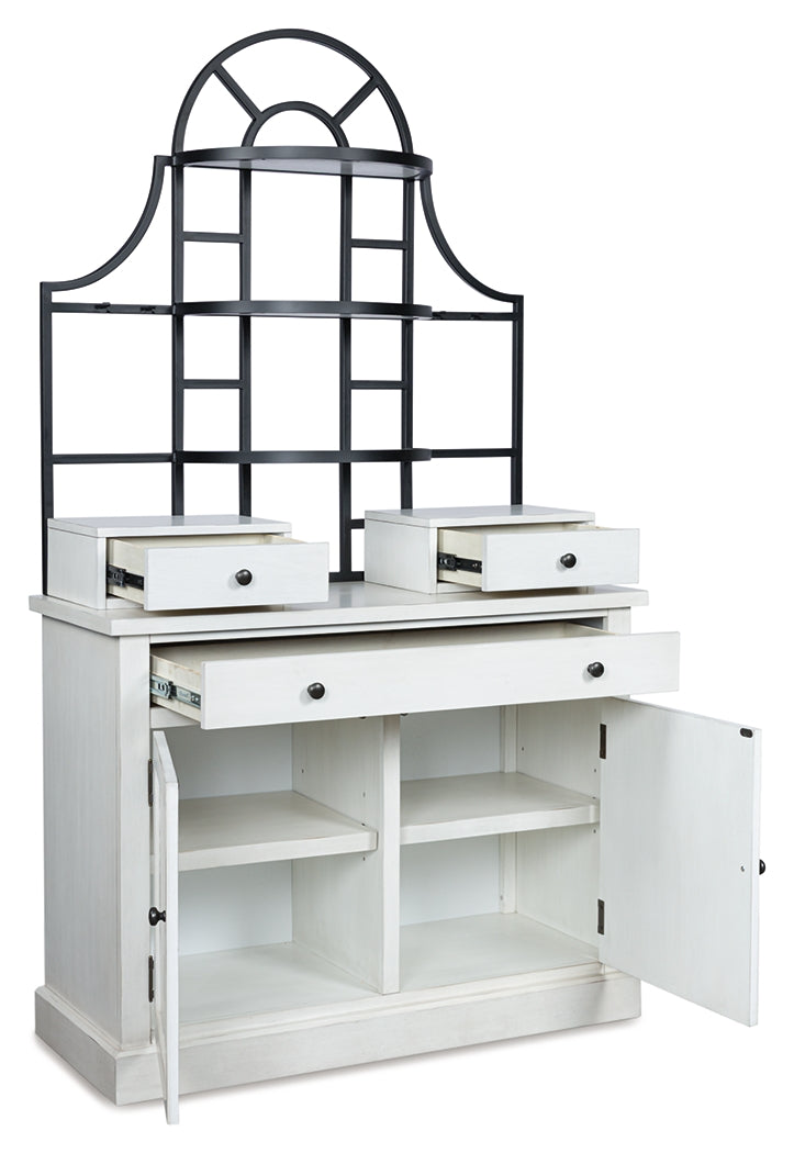 Floridian Furniture - Ashley Furniture - Greddinton Baker's Rack - Baker's Rack / White - PCD824D1
