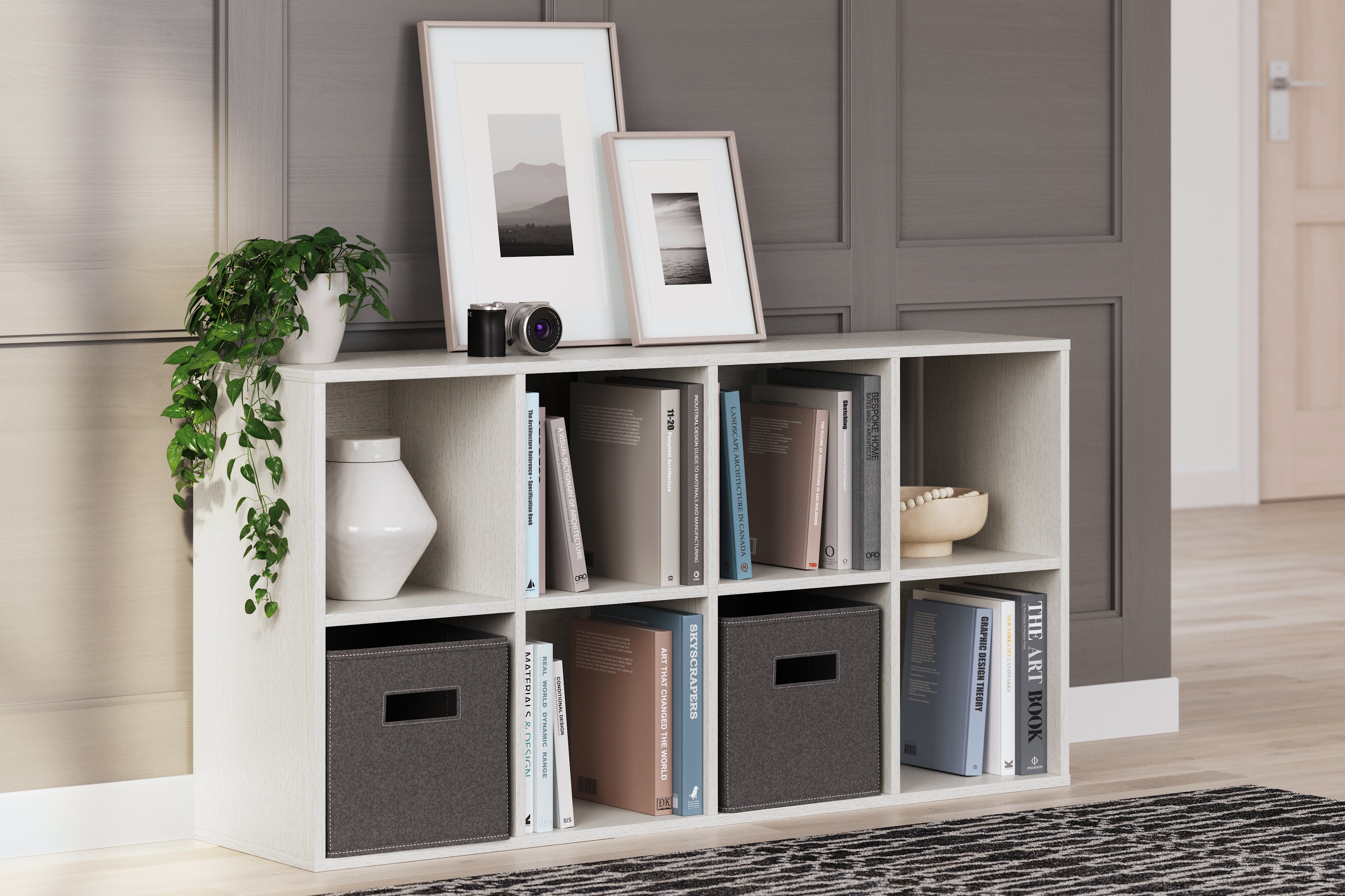 Floridian Furniture - Ashley Furniture - Aprilyn Eight Cube Organizer - Eight Cube Organizer / White - EA1024-4X2