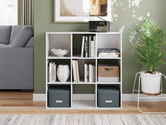 Floridian Furniture - Ashley Furniture - Onita Nine Cube Organizer - Nine Cube Organizer / White - EA9630-3X3