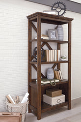 Floridian Furniture - Ashley Furniture - Baldridge Bookcase - Large Bookcase / Rustic Brown - H675-17