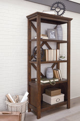 Floridian Furniture - Ashley Furniture - Baldridge Bookcase - Large Bookcase / Rustic Brown - H675-17